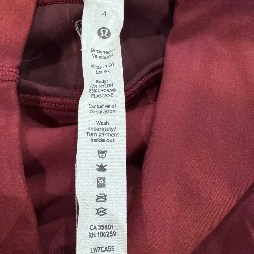 Lululemon Wunder Train HR Short 8'' Fade Size 4‎ Athletic Athleisure Gym
